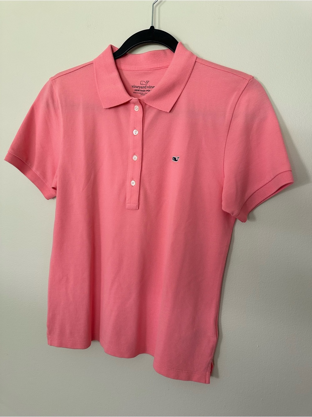 Vineyard Vines Coral Pink Women's Polo Shirt